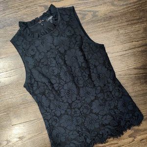 Ann Taylor | Black Lace Top
